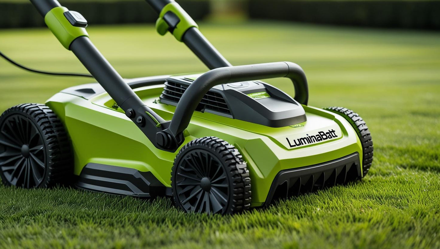 Cordless lawn mower battery