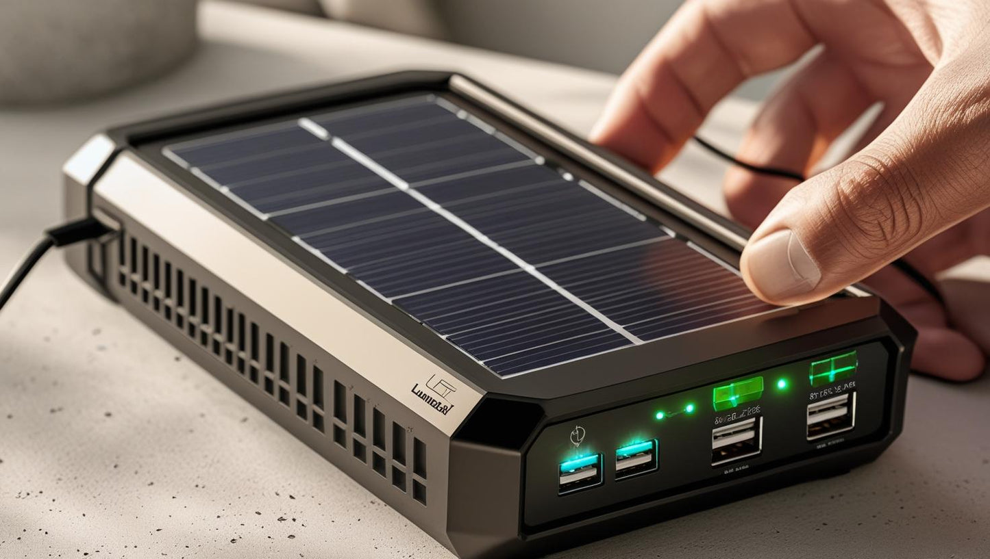 Solar battery chargers