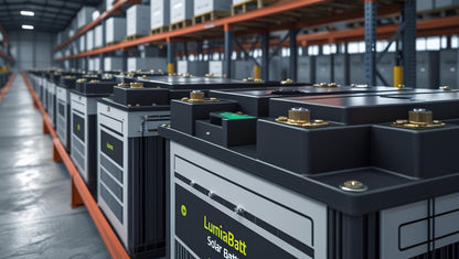 Solar batteries for industrial use
