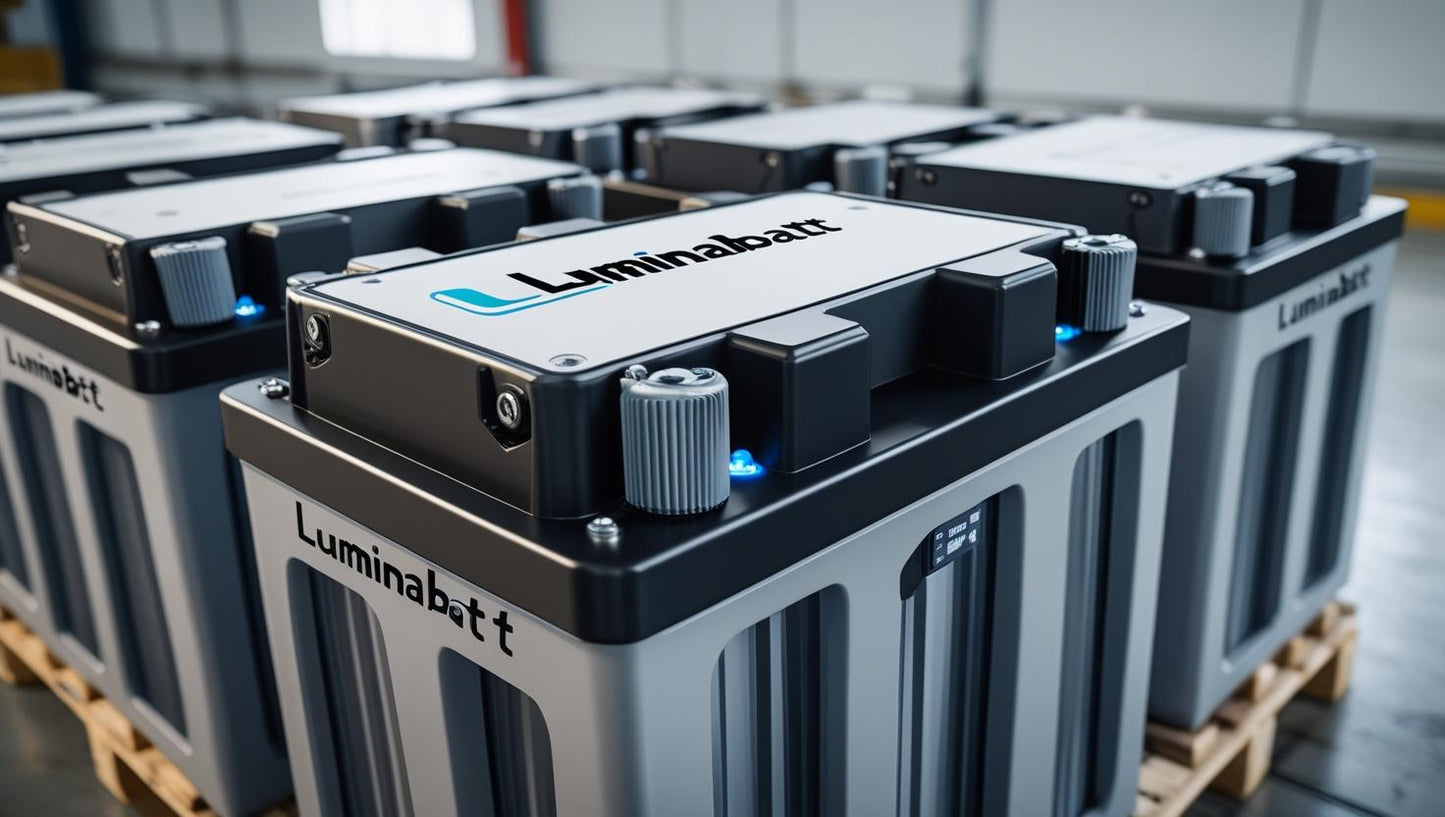 Solar batteries for industrial use